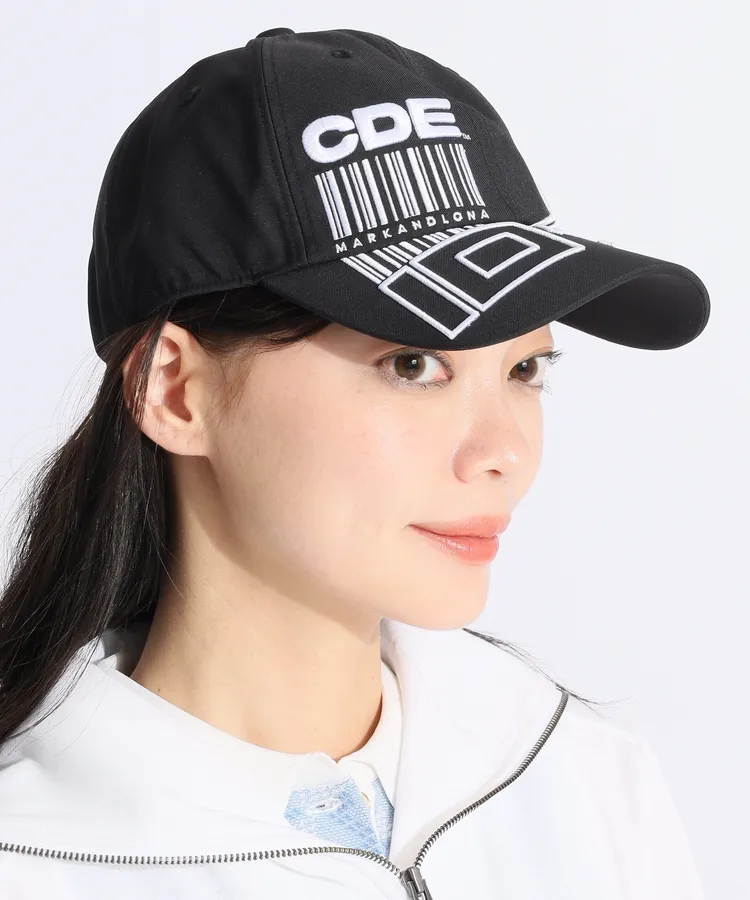 マーク＆ロナ ML 【UV】ロゴプリント長袖モックネックカットソー