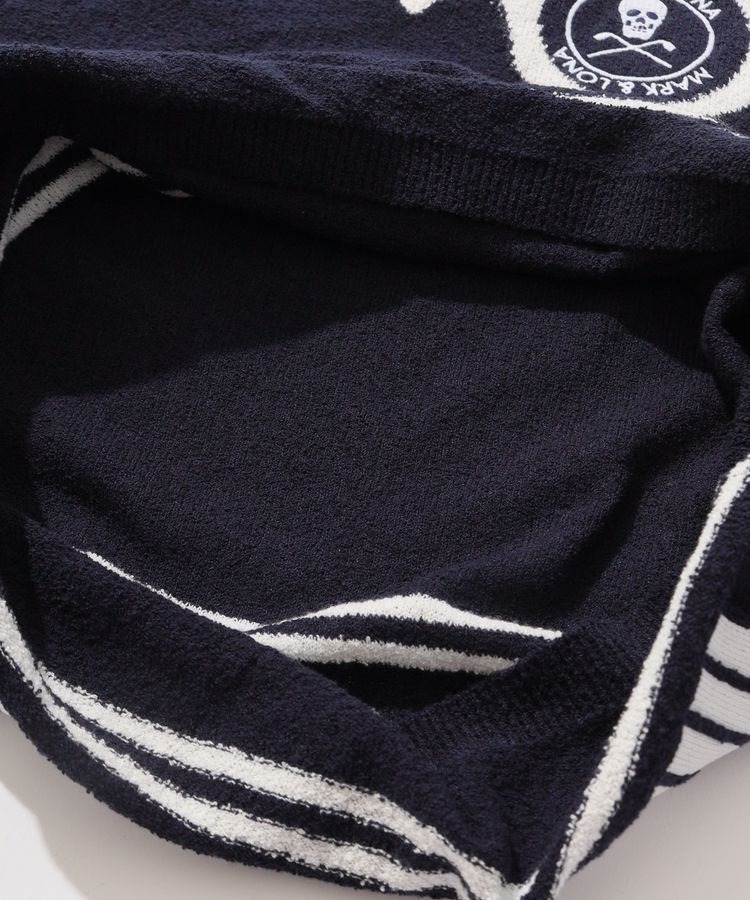 MARK & LONA ネイビー Vネックベスト 36