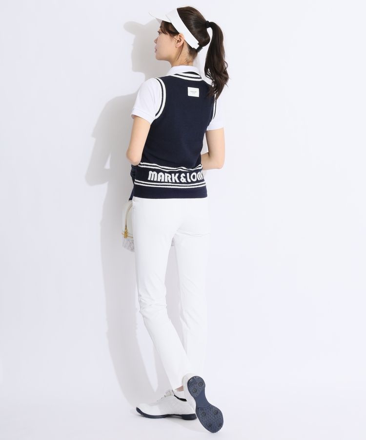 新品・MARK & LONA レディースニットベスト MARK & LONA ニットベスト 完売品 ゴルフ ニット・ニットベスト