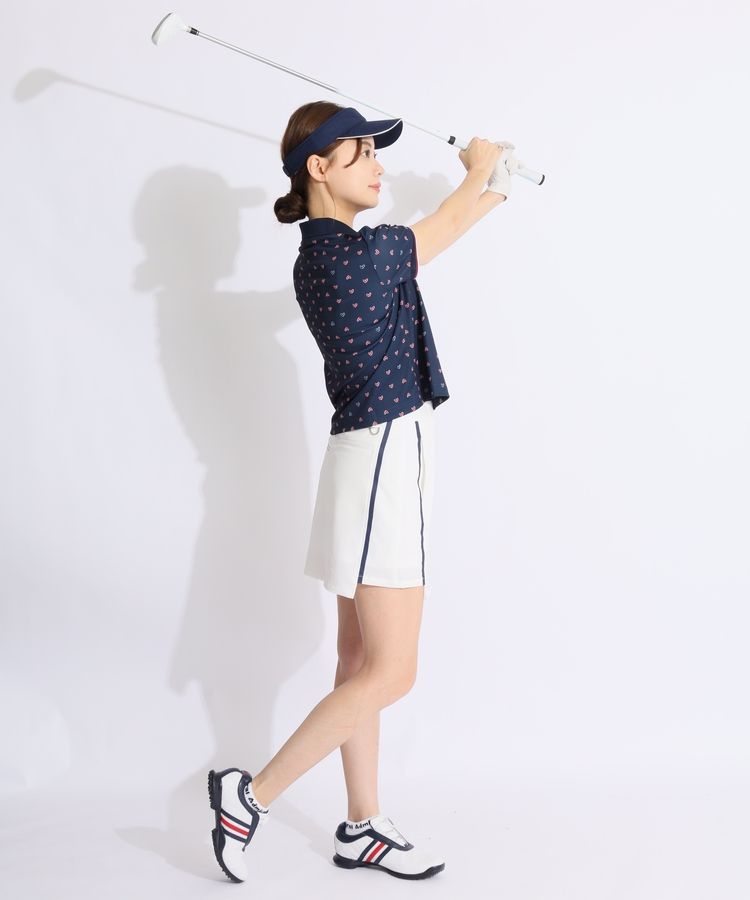 キャロウェイ CA 【LoveCallaway】【UPF15】ハート柄カノコ半袖