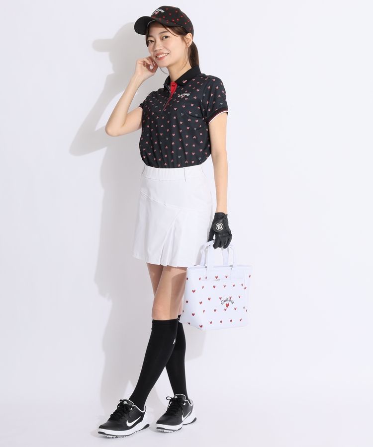ラブキャロウェイ カノコ 半袖ポロシャツ ハート ラブキャロウェイ半袖ポロシャツ (WOMENS) | 新作＿ウィメンズ