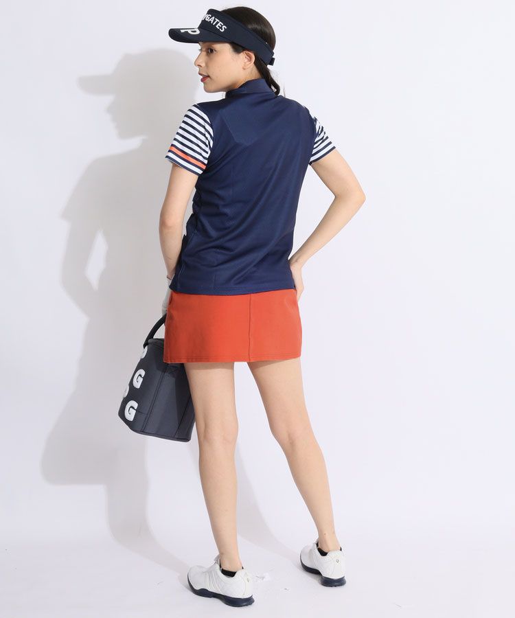 パーリーゲイツ 【軽量保温】バックロゴプリーツ切替タフタスカート パーリーゲイツ 【軽量保温】バックロゴプリーツ切替タフタスカート