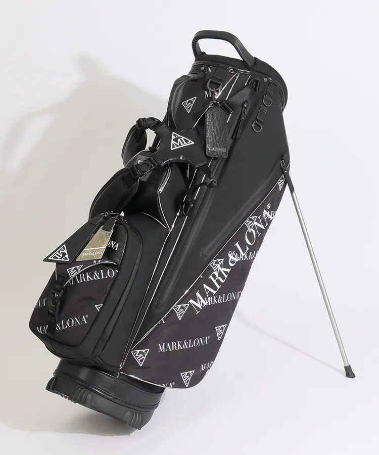 値下げしました! マーク&ロナ　9.0型キャディーバッグ マーク＆ロナ-コード CD [CODE]総柄スタンドキャディバッグ レディース