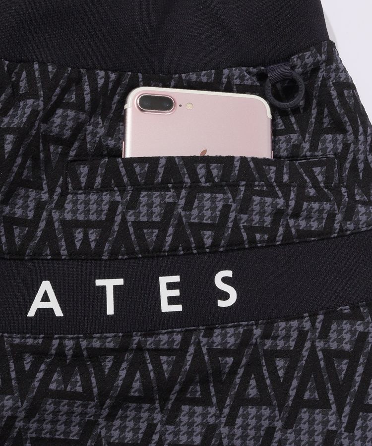 パーリーゲイツ PG 【ストレッチ】千鳥×幾何学柄バックロゴ