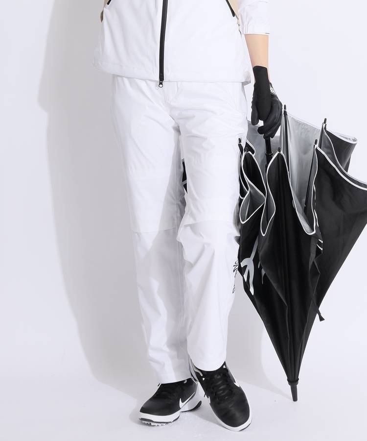 BE 【透湿撥水】サイドプリントレインパンツ