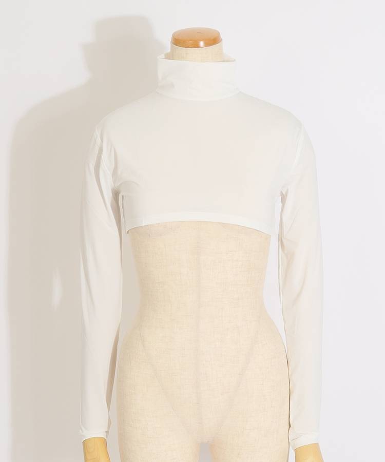 DL 【接触冷感】モックネックショート丈長袖インナー