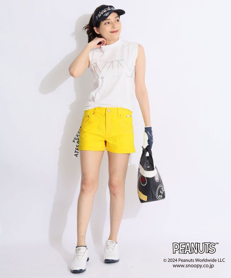 パーリーゲイツ　上下セット　カットソー　ショートパンツ　レディース パーリーゲイツ PG 【ストレッチ】チェックドビーショートパンツ