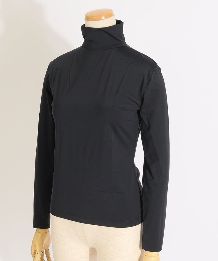 【接触冷感UV】シンプルハイネック長袖インナー