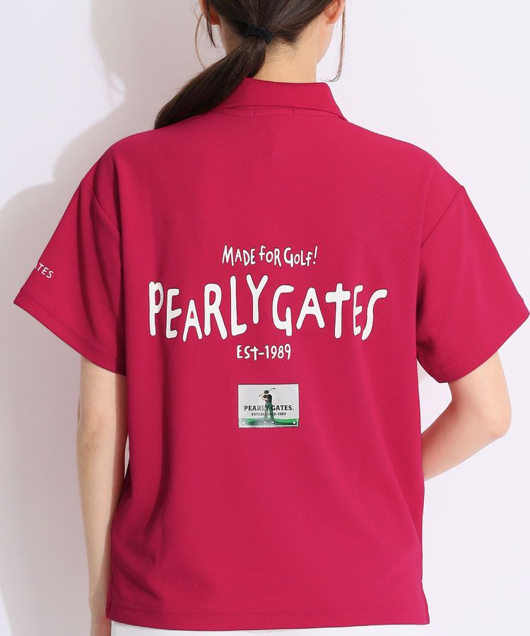PEARLY GATES - パーリーゲイツ レディース ポロシャツ ジグザグプリント 新品未使用 PEARLY GATES (パーリーゲイツ) ゴルフウェア(トップス