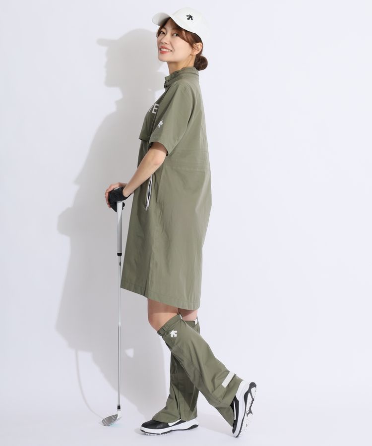 DESCENTE GOLF レディース レインウェア レインレッグカバー　L デサントゴルフ DE 【耐久撥水】サイドロゴレインレッグカバー