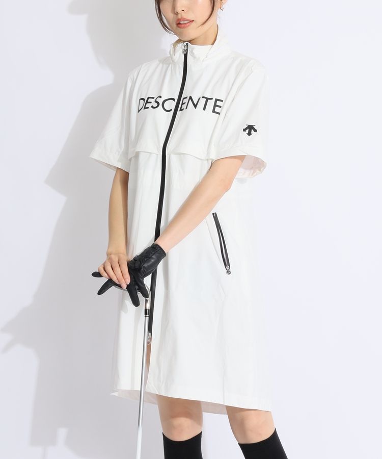 デサントゴルフ DE 【耐水撥水】レインフーディワンピース レディース