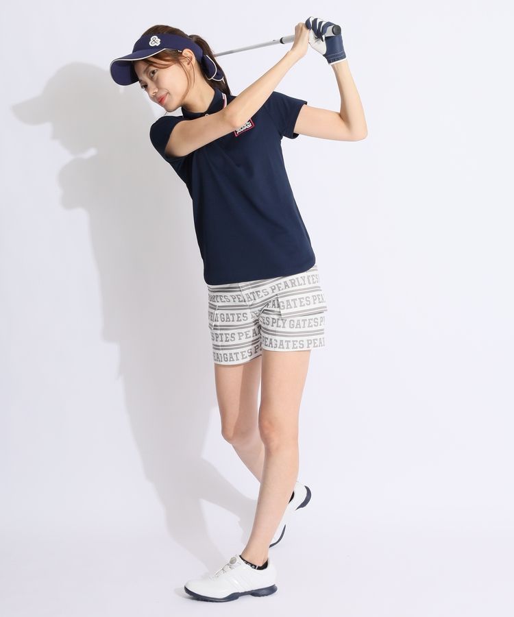 新品タグ付き【パーリーゲイツ】ゴルフコース柄 ショートパンツ 6(w84-88) 87308abe1b67b3c105128457defa33