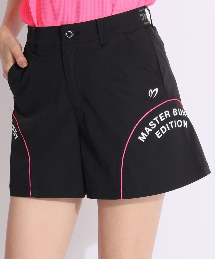 マスターバニー MB サイドロゴナイロンフレアショートパンツ