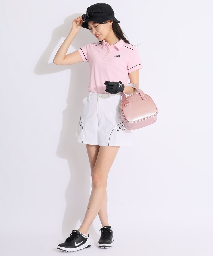 マスターバニー MB サイドロゴナイロンフレアショートパンツ