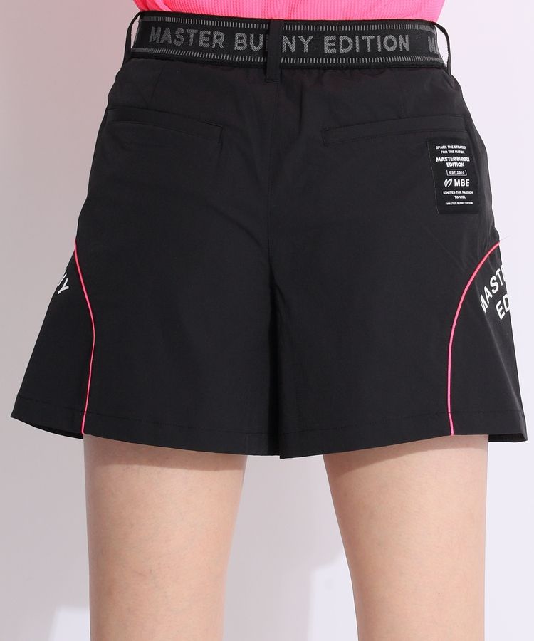 マスターバニー MB サイドロゴナイロンフレアショートパンツ