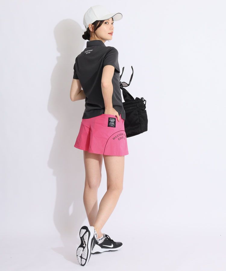 マスターバニー MB サイドロゴナイロンフレアショートパンツ