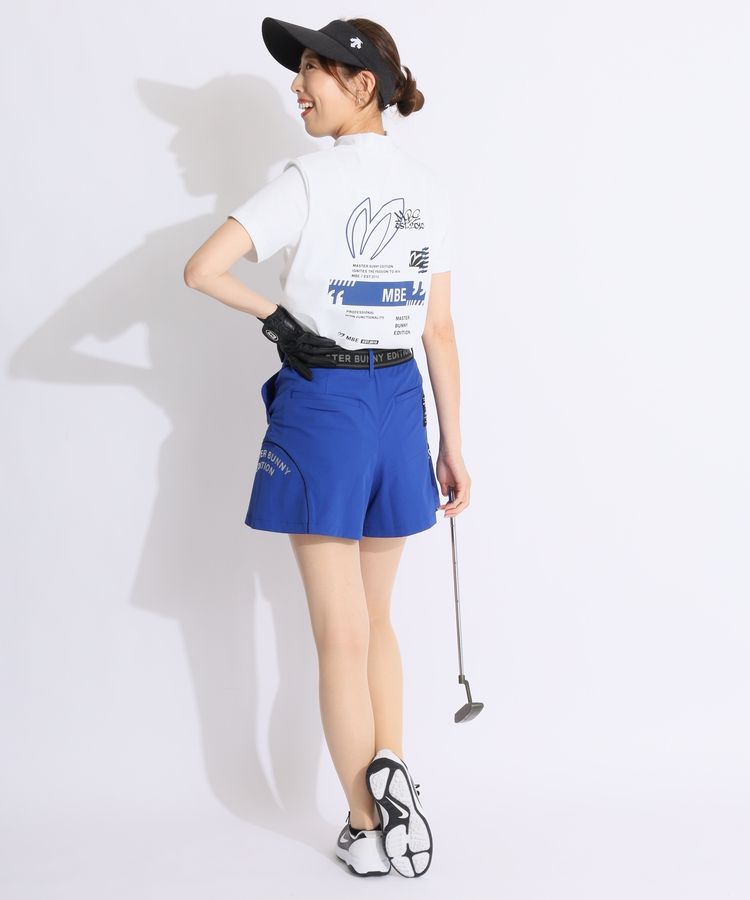 マスターバニー MB サイドロゴナイロンフレアショートパンツ