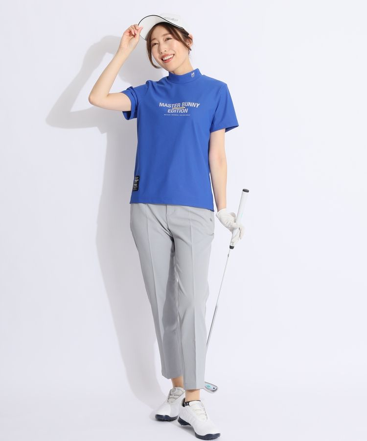 マスターバニー MB バックプリントUVモックネック半袖カットソー