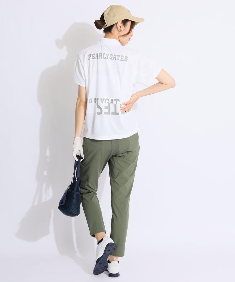 ブリーフィング ポロシャツ 半袖シャツ 近年モデル ホワイトドライ 速乾 袖ロゴ w00302_model2.jpg