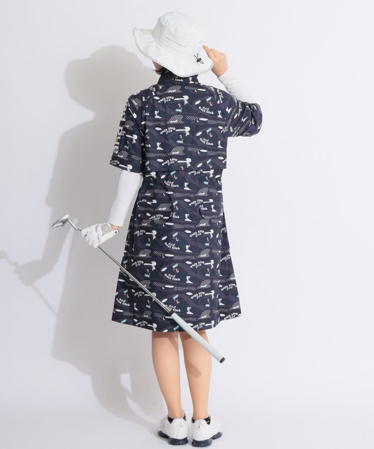 未使用♡ジュンロペ♡ゴルフハット♡冬 ジュン＆ロぺ JR ロゴプリント撥水レインハット レディース