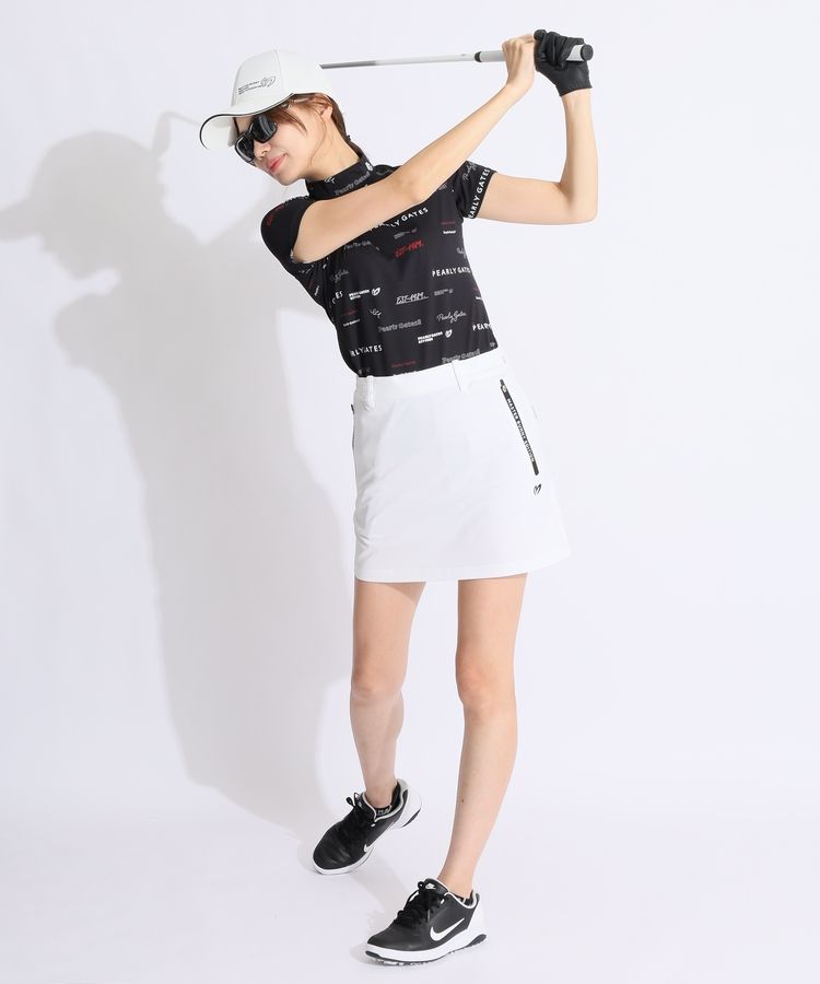 パーリーゲイツ PG パロディロゴモックネック半袖カットソー