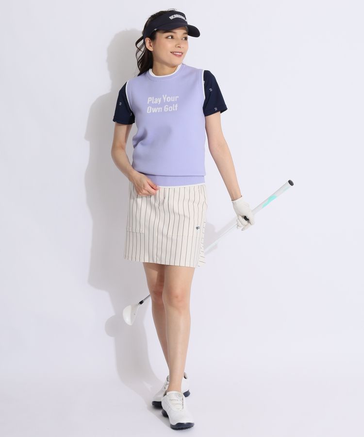 サイズ：L BEAMS GOLF ビームスゴルフ  スカート 総柄 ホワイト系 [240101444699] ゴルフウェア レディース ストスト サイズ：L BEAMS GOLF ビームスゴルフ スカート 総柄 ホワイト系