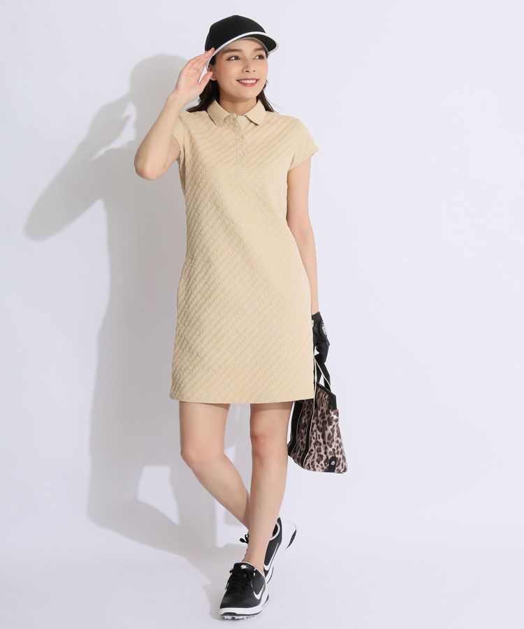 ニューバランスゴルフ NB エンボスロゴラメボタンワンピース