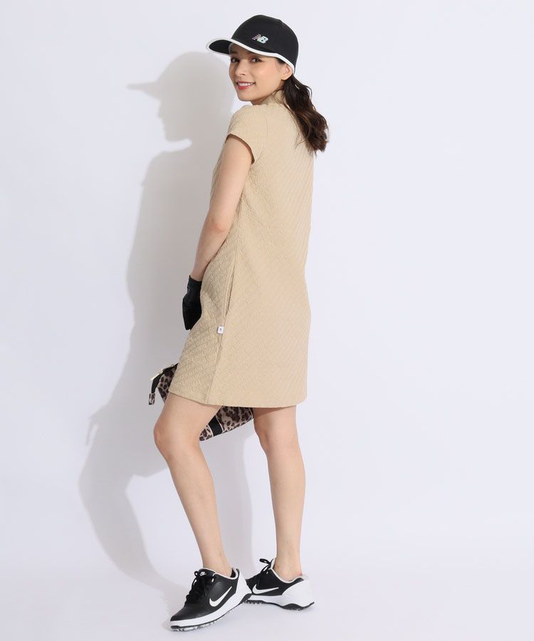 ニューバランスゴルフ NB エンボスロゴラメボタンワンピース