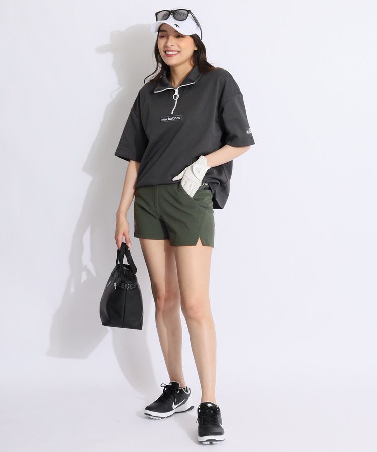 ニューバランスゴルフ NB 【ストレッチ】ハーフジップ半袖プル