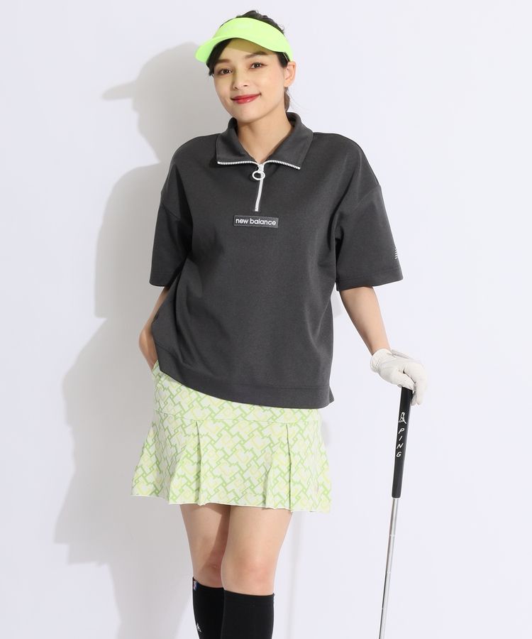 ニューバランスゴルフ NB 【ストレッチ】ハーフジップ半袖プル