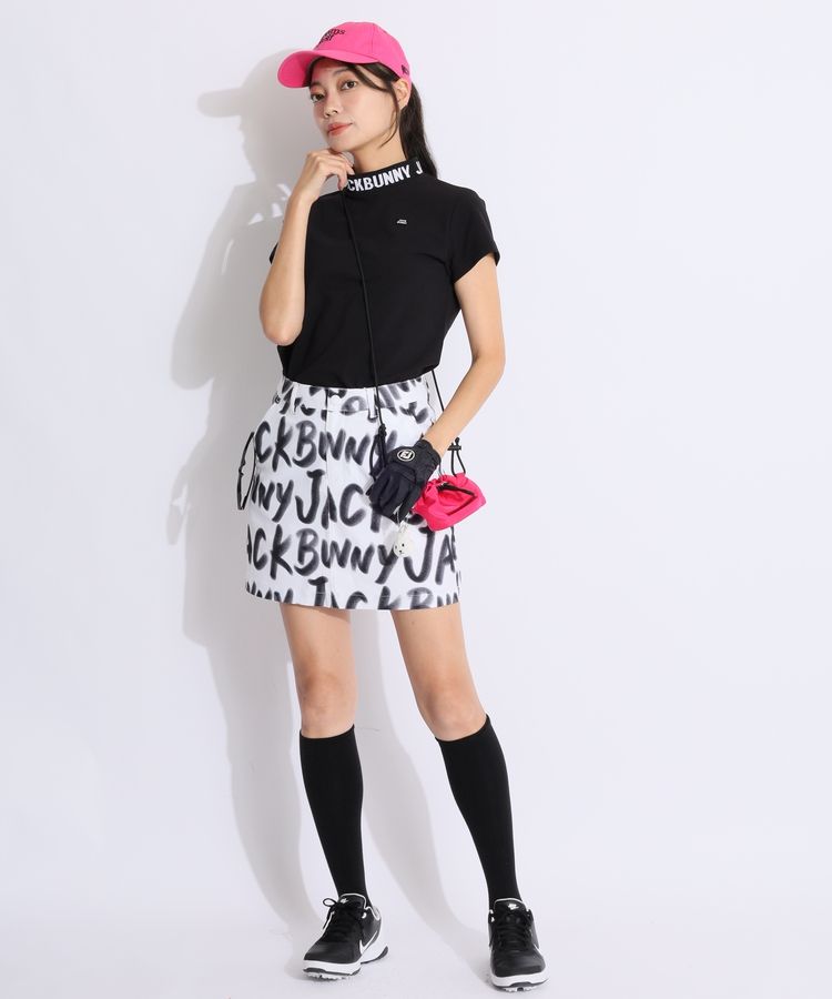 ジャックバニー JB ジャガードロゴモックネック半袖カットソー