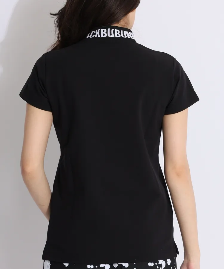 ジャックバニー JB ジャガードロゴモックネック半袖カットソー