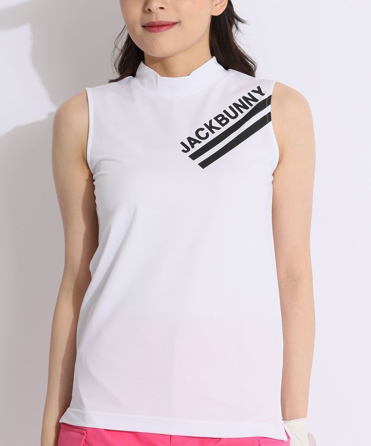 ジャックバニー JB バイアスプリントモックネックノースリーブ