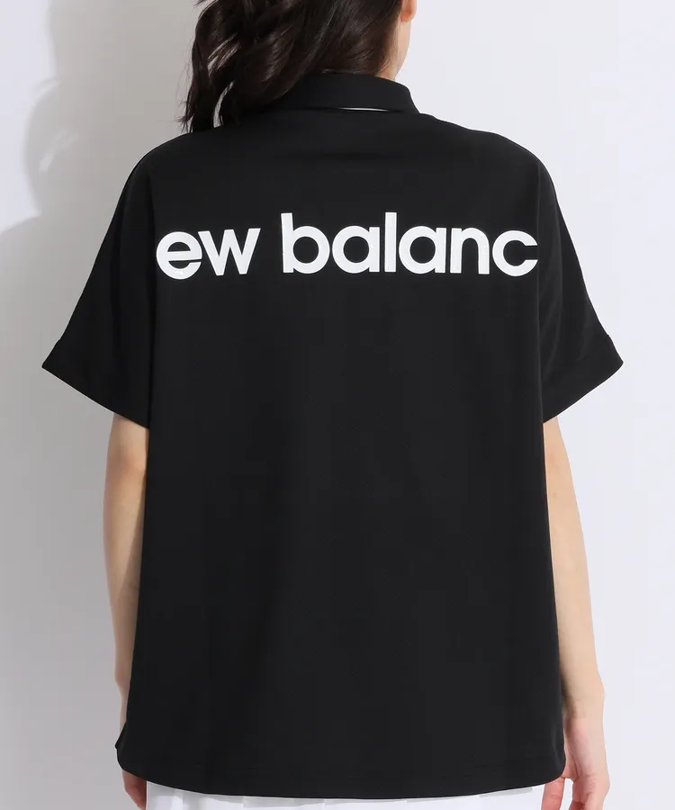 【美品】New Balance ゴルフポロシャツ レディース ブラック サイズ0 ポロシャツ レディース ニューバランス ゴルフ new balance golf