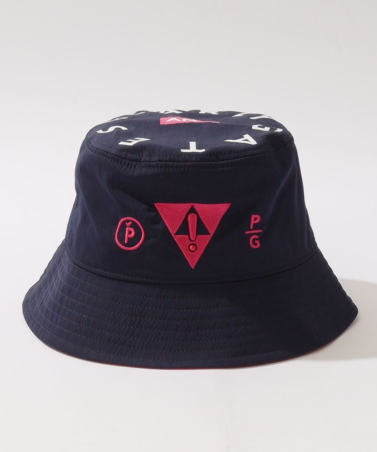 パーリーゲイツ PG アンチグラフィックバケットハット レディース