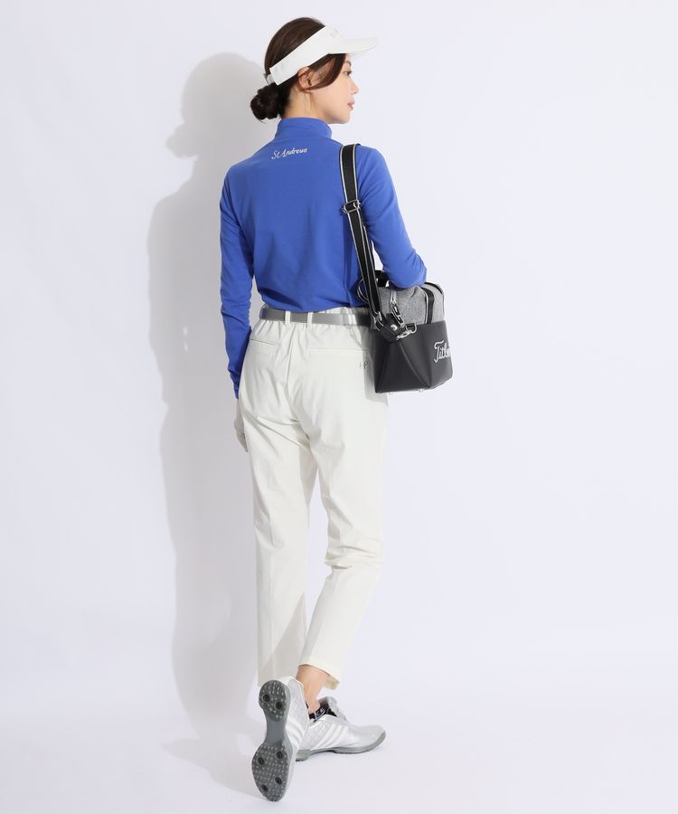 新品正規品【セントアンドリュース/XL】吸収発熱　長袖モックネックカットソー セントアンドリュース SA ラメロゴプリントモックネック長袖