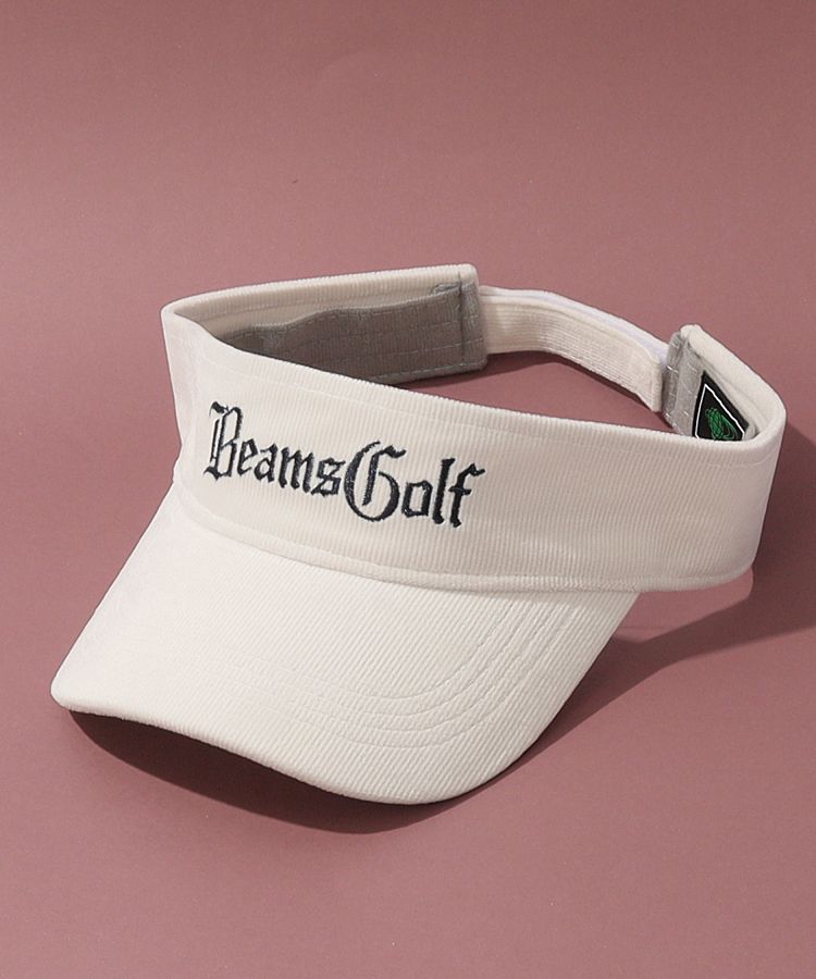 BEAMS GOLF ダウンジャケット ホワイト ロゴ 刺繍 S BEAMS GOLF