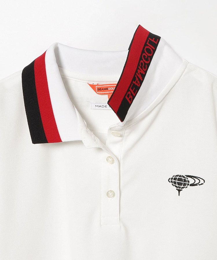 BEAMS GOLF 日本製　ゴルフ半袖ポロシャツ　トリコロールカラー BEAMS GOLF ビームスゴルフ 半袖ポロシャツ トリコロール