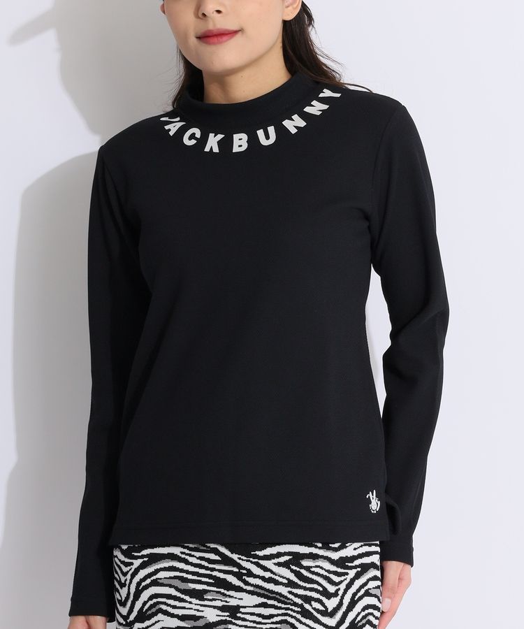 ジャックバニー】2022年人気襟ロゴネーム 長袖ゴルフモック