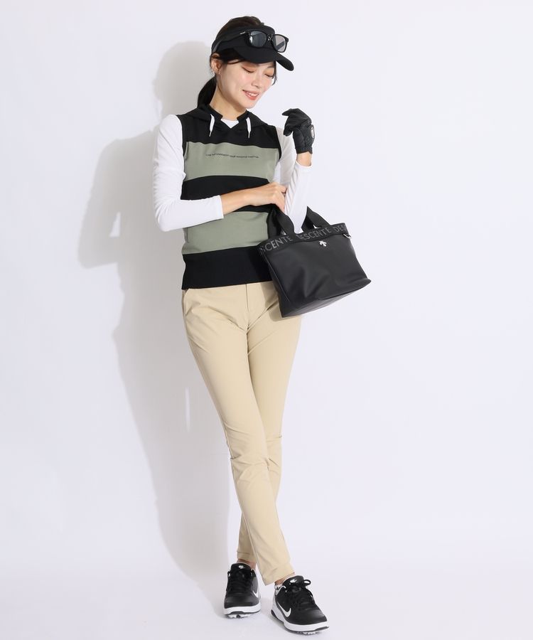 【TaylorMade】XS 新品✨撥水ストレッチパンツ レディースゴルフパンツ テーラーメイドゴルフ TG 【撥水ストレッチ】アシメロゴスリム