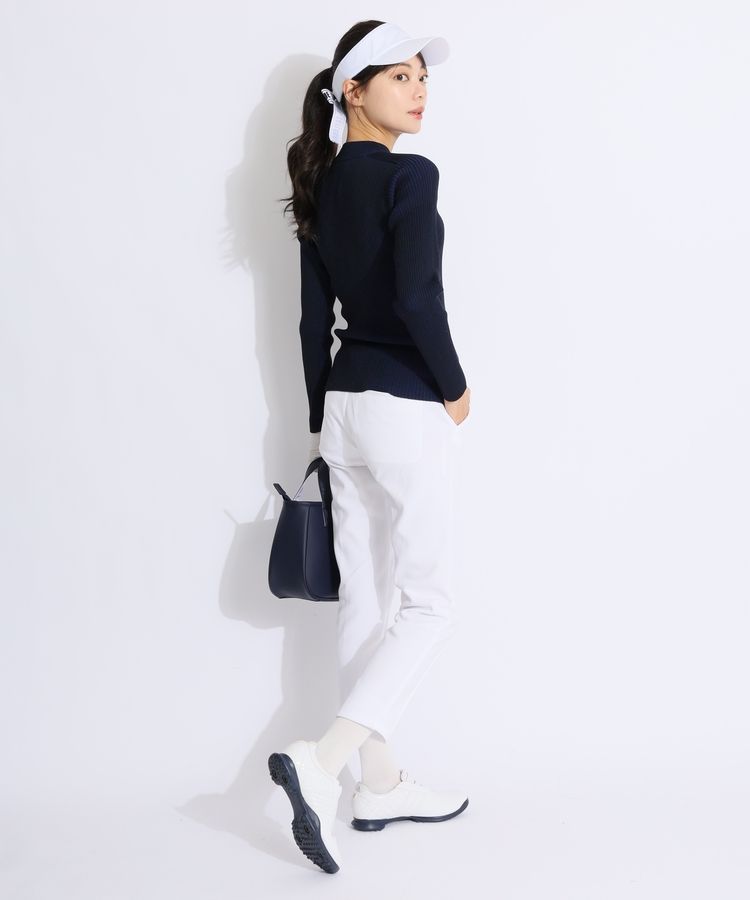 【TaylorMade】XS 新品✨撥水ストレッチパンツ　レディースゴルフパンツ テーラーメイドゴルフ TG 【撥水ストレッチ】アシメロゴスリム