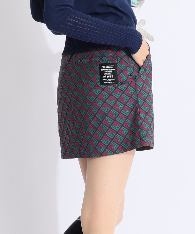 マスターバニー❣️タックジャガードストレッチスカート 未使用 ホワイト大人気完売品 MASTER BUNNY EDITION マスターバニーエディション インナー付き