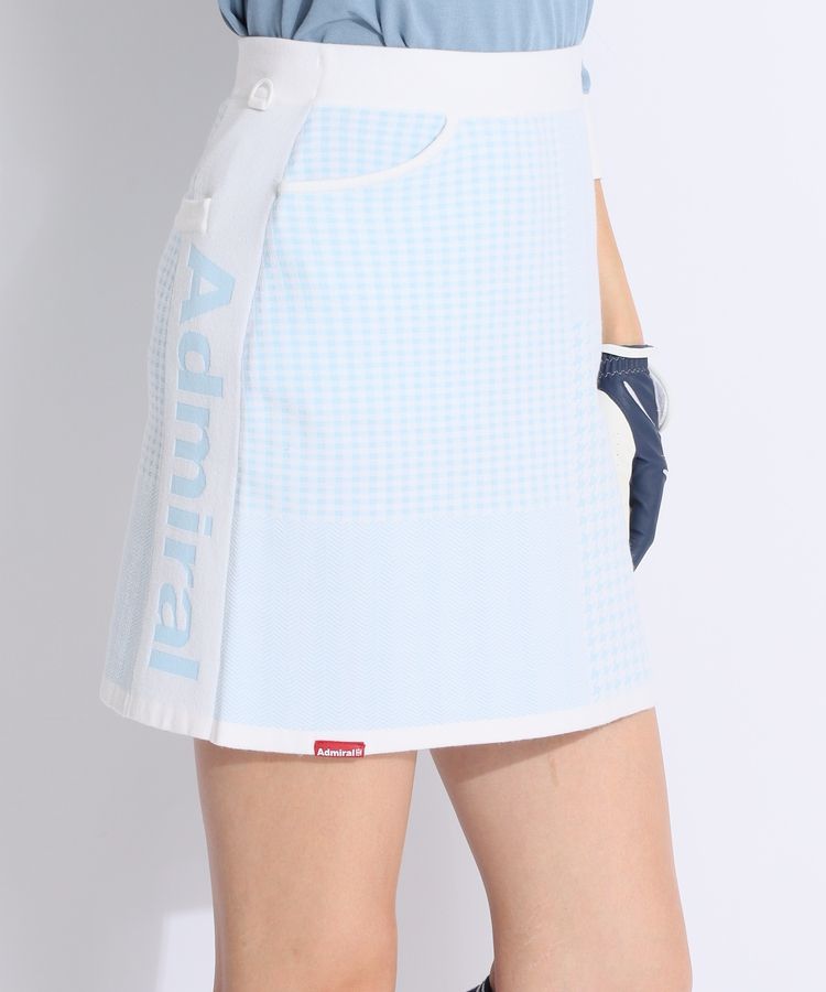 アドミラルゴルフ AM 【ホットレイ】マルチロゴミックスニットスカート