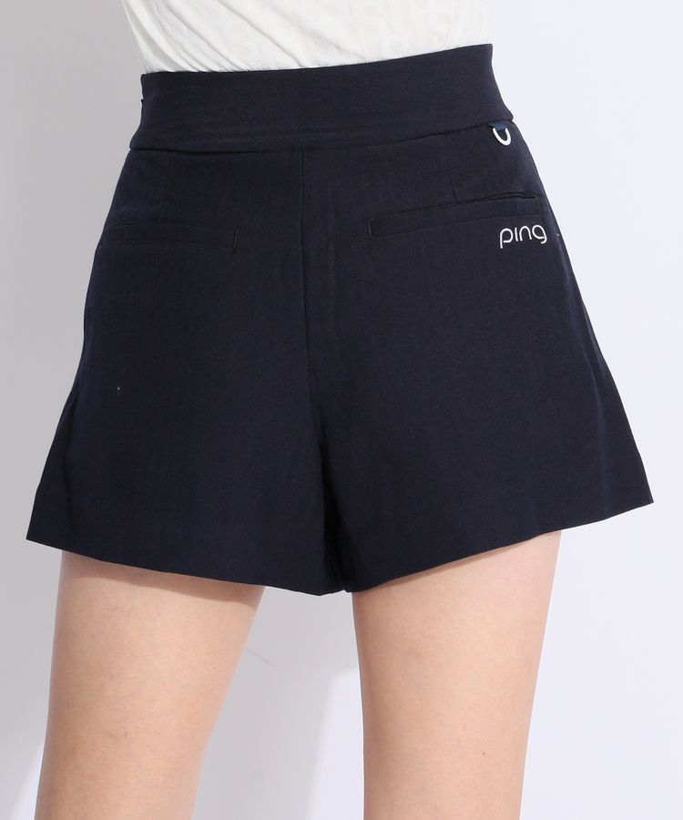 ピン PN 【クロスムービング】フレアショートパンツ レディース
