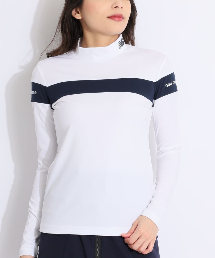 ニューバランスゴルフ NB 【ストレッチUV】配色モックネック長袖