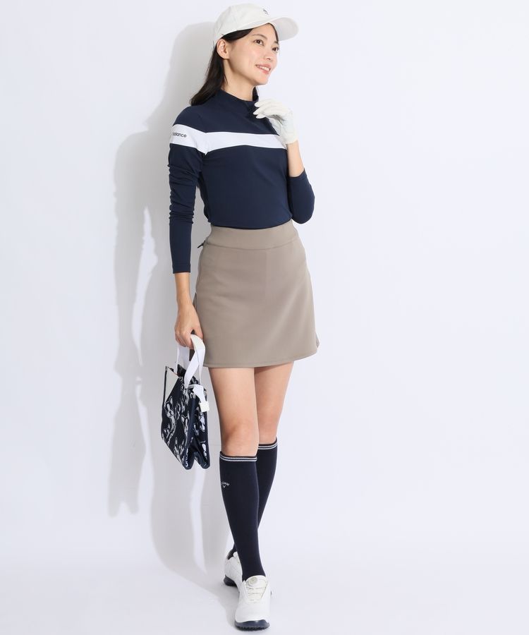 ニューバランスゴルフ NB 【ストレッチUV】配色モックネック長袖