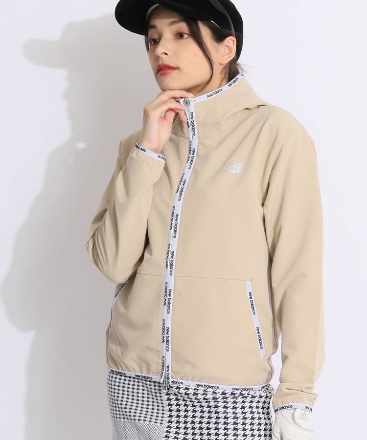 NB 【撥水リサイクル】パイピングロゴフルジップパーカー