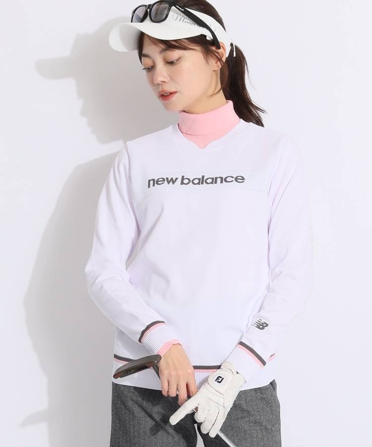 NB 【リサイクル】フロントロゴ切替Vネックニット