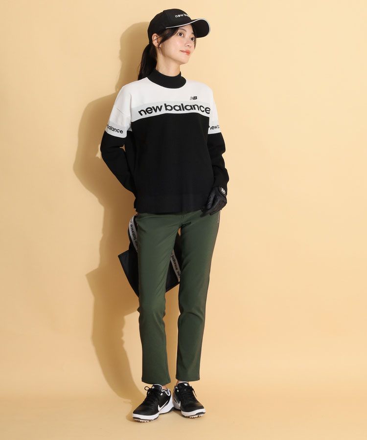 ニューバランス カモフラージュ柄 長袖 モックネック セーター ニューバランスゴルフ NB 【リサイクル】ジャガードロゴモック