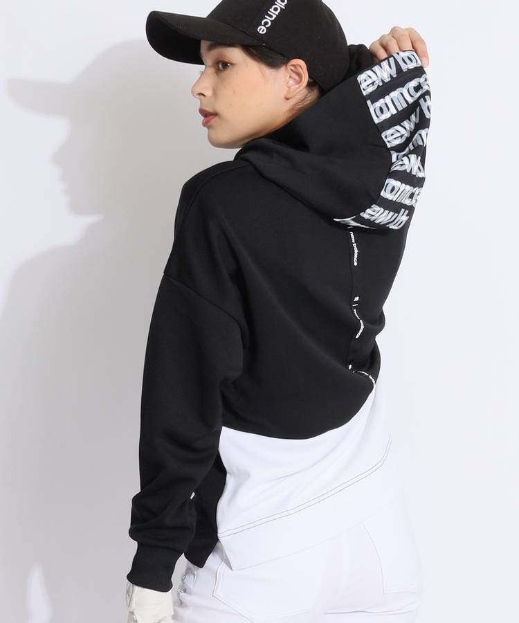 NB 【ストレッチ】フロントラメロゴパーカー